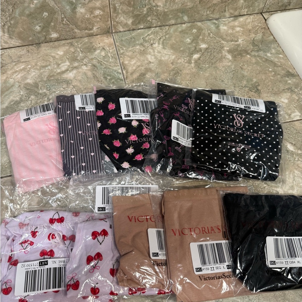 Victoria's Secret stretch cotton high leg briefs Panties.  Brand new. 10 pair